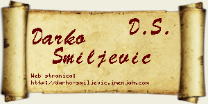 Darko Smiljević vizit kartica